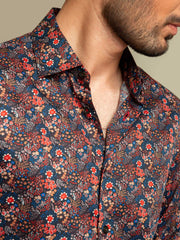 Multi Color Floral Printed Shirt