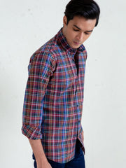 Multi Color Tartan Plaid Button Down Shirt