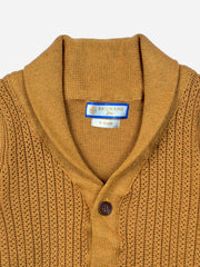 Mustard Casual Shawl Collar Cardigan