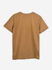 Mustard Surf Printed Casual T-Shirt