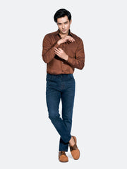 Mustard Structured Formal Shirt
