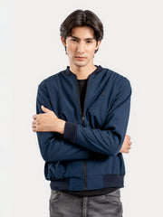 Navy Blue Bomber Jacket