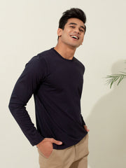 Navy Blue Long Sleeve T-Shirt