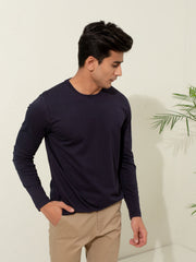 Navy Blue Long Sleeve T-Shirt