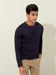Navy Blue Long Sleeve T-Shirt