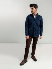 Navy Blue Trench Jacket