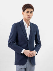 Navy Blue 100% Linen Blazer