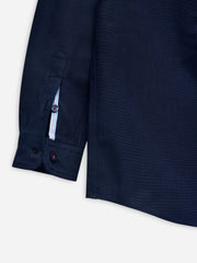 Navy Blue Oxford Button Down Casual Shirt