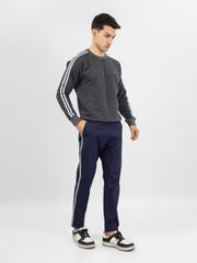 Navy Blue Pajama With Contrasting Detailing