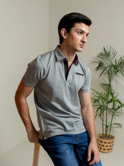 Olive Green Mercerized Polo Shirt