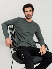 Olive Neppy Long Sleeve T-shirt