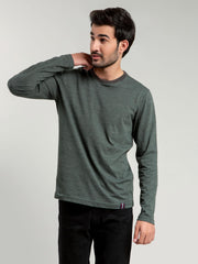 Olive Neppy Long Sleeve T-shirt