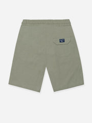 Olive Haze Linen Casual Shorts - Junior