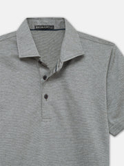 Olive Structured Polo With Cutaway Collar