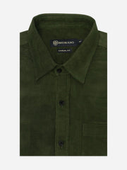 Olive Green Corduroy Shirt
