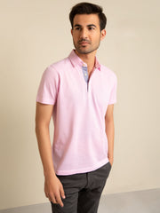 Pink Pique Mercerized Polo