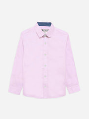 Pink Satin Formal Shirt - Junior