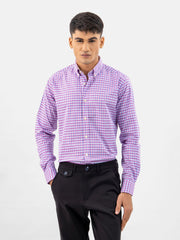 Pink & Blue Gingham Button Down Shirt