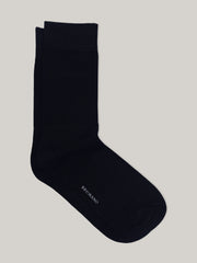 Plain Black Cotton Socks