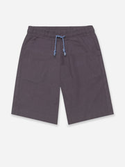 Purple Linen Casual Shorts - Junior