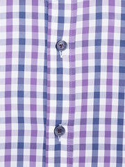 Purple & Blue Gingham Formal Shirt