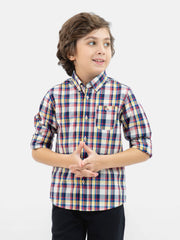 Red & Yellow Tartan Plaid Checkered Casual Shirt