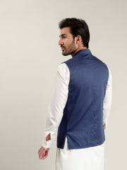 Royal Blue Satin Waistcoat