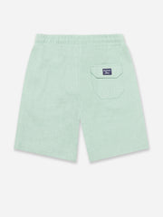 Sage Green Linen Casual Shorts - Junior