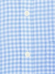 Sky Blue Bold Gingham Checkered Shirt