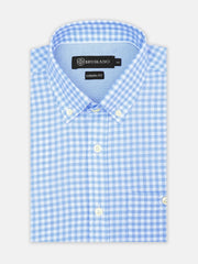 Sky Blue Bold Gingham Checkered Shirt