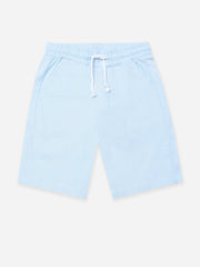 Sky Blue Linen Casual Shorts - Junior