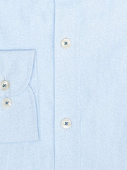 Sky Blue Geometric Printed Button Down Shirt