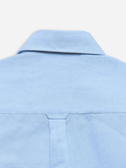 Sky Blue Half Sleeve Casual Shirt With Pocket Detailing