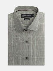 Smokey Taupe Brown Tartan Plaid Shirt