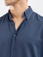 Navy Blue Light Weight Button Down Shirt