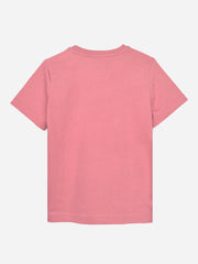 Tea Pink Graphic Printed Casual T-shirt