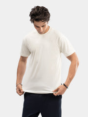 Vanilla Regular Fit Crew Neck T-Shirt