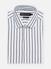 White Bengal Striped Formal Shirt