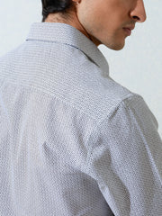 White & Black Printed Shirt