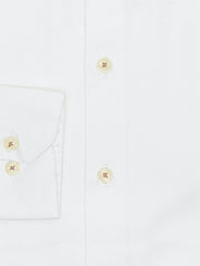 White Jacquard Patterned Formal Shirt - Luxe