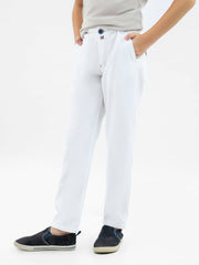 White Twill Casual Chino Trouser
