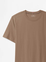 Brown Regular Fit Crew Neck T-Shirt - Women