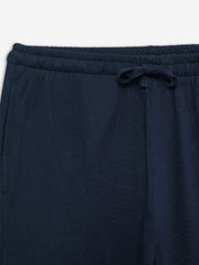 Navy Blue Relax Fit Knitted Lounge Pajama - Women