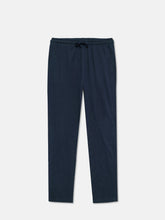 Navy Blue Relax Fit Knitted Lounge Pajama - Women