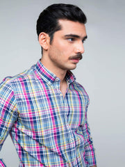 Yellow & Pink Check Shirt