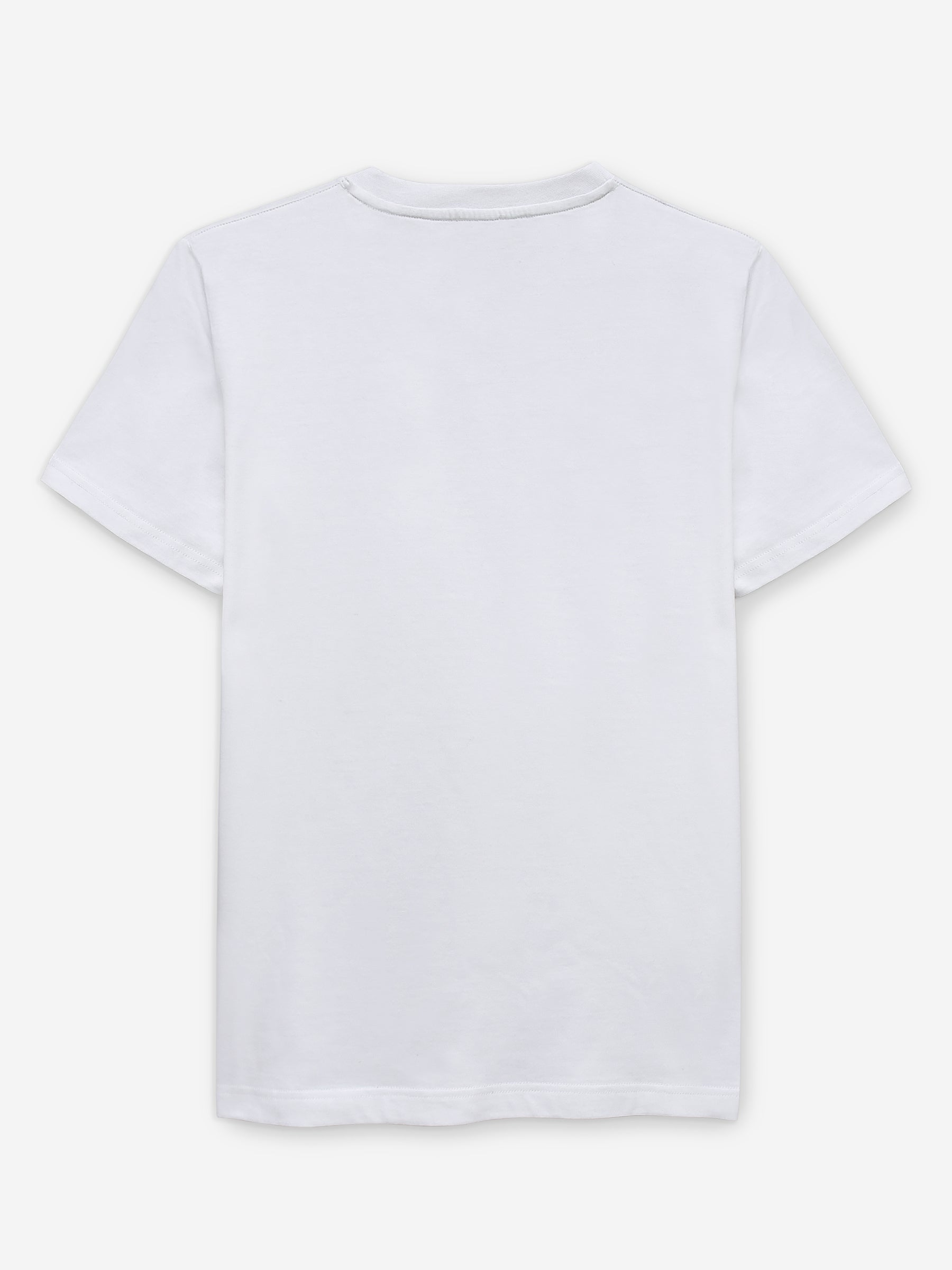 White 100% Combed Cotton Crew Neck T-Shirt