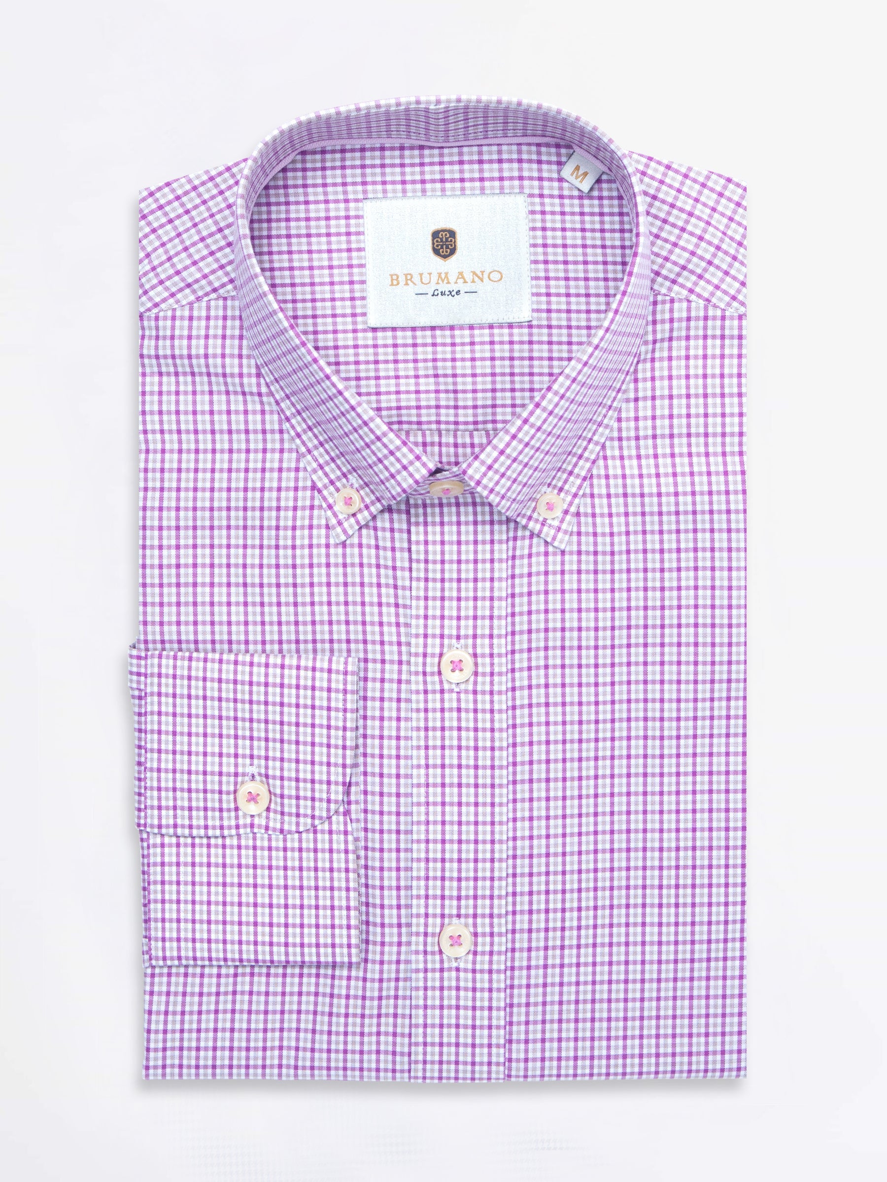 Pink Gingham Check Shirt