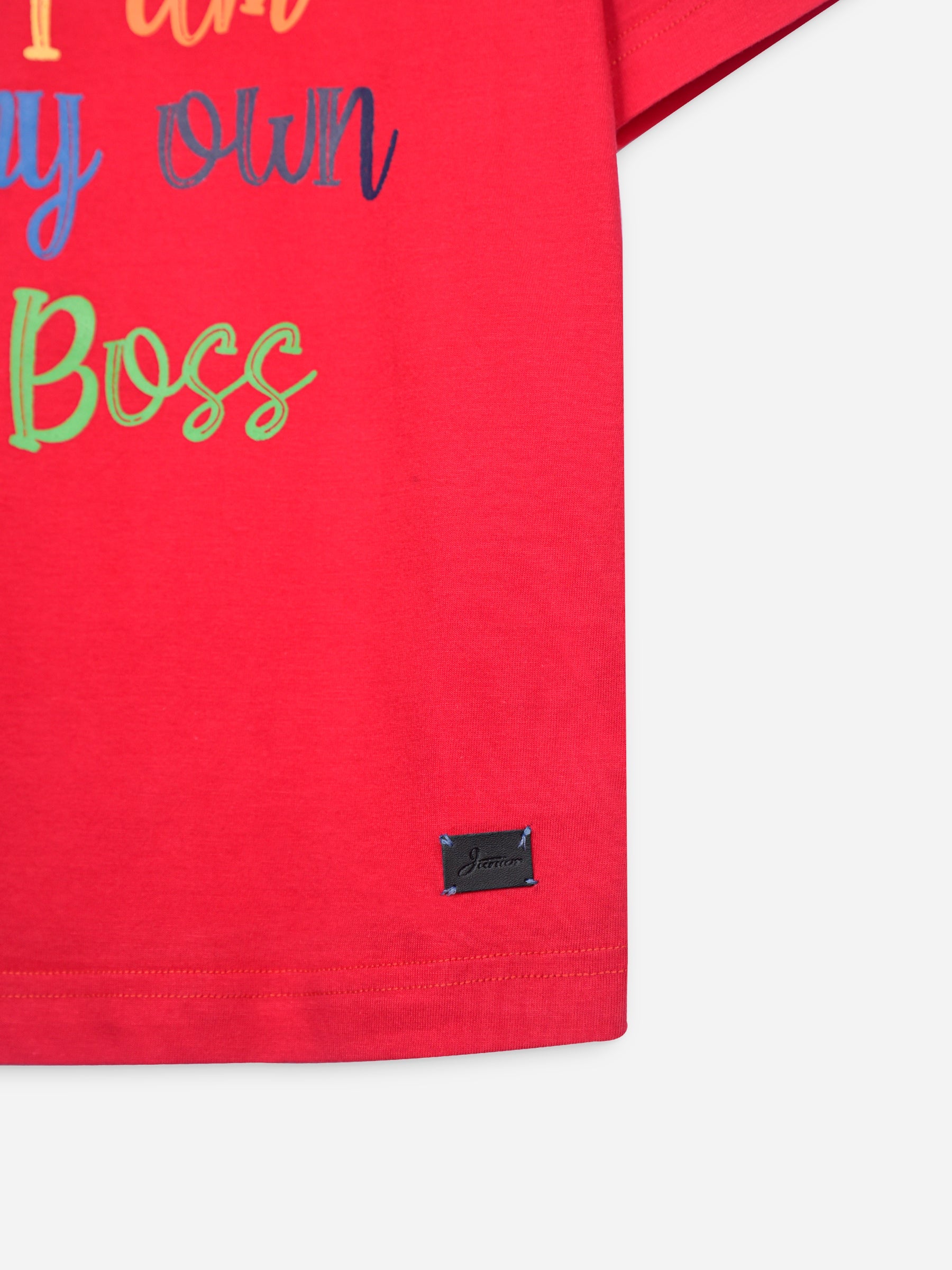 Red Graphic Printed Casual T-shirt