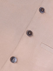 Fawn Brown Formal Textured Waistcoat