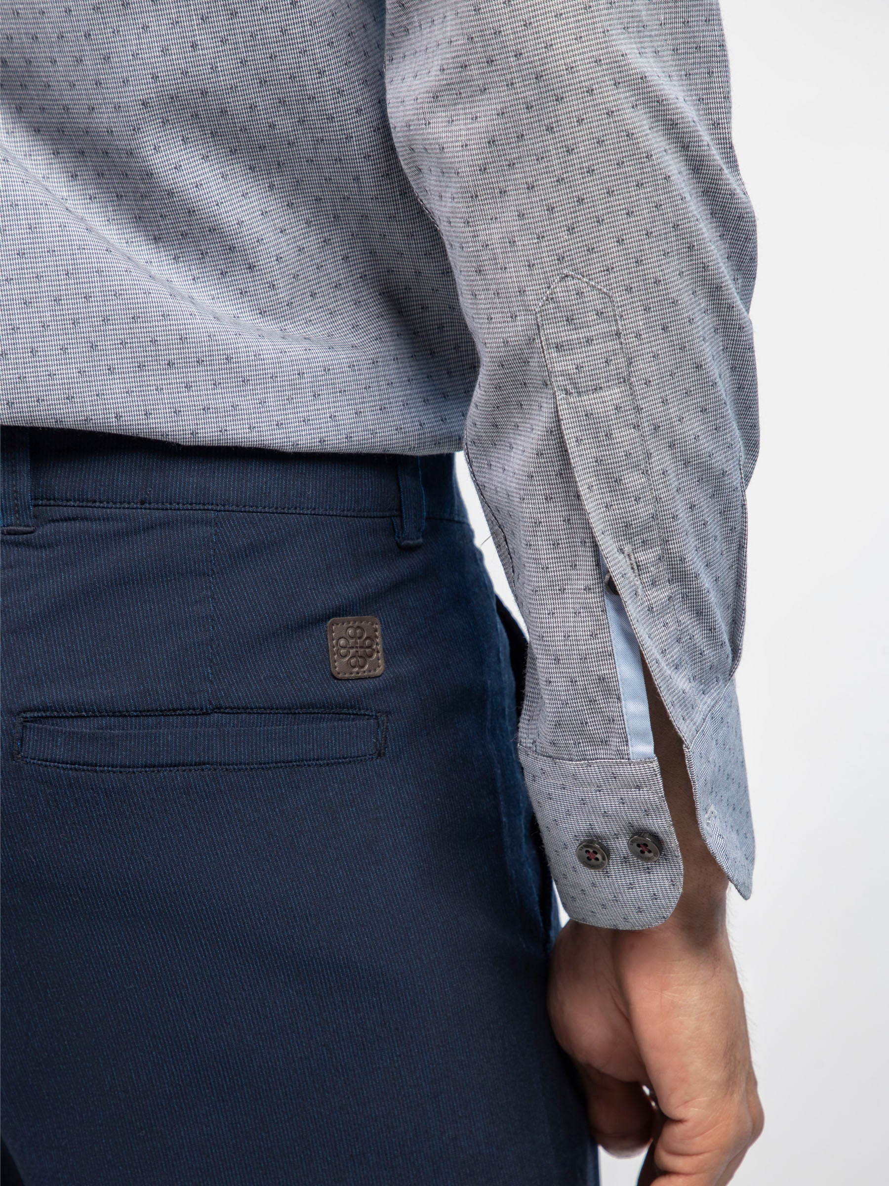 Grey Fil Coupe Formal Shirt